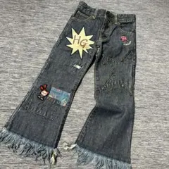ヒスミニ　ヒステリックグラマー110センチ　デニムパンツ　ブーツカット　フレアーのサムネイル