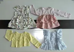 ベビー服セット（多色・フリル・コットン）