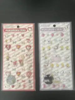 おまけ付き！スヌーピーぷくぷくシール　2枚セット