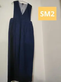 sm2 サマンサモスモス　デニムツイルタックサロペット　М