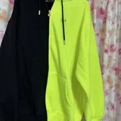 Rady バイカラーロゴパーカー