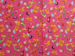 シーサー柄生地