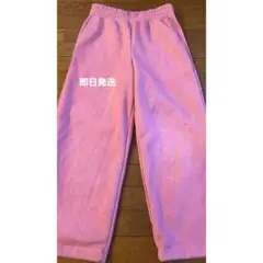 ユニクロC スウェットパンツ リメイク ピンク