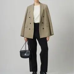 【美品】ICB 【美品】ICB 24年42テーラードジャケット L ストレッチ