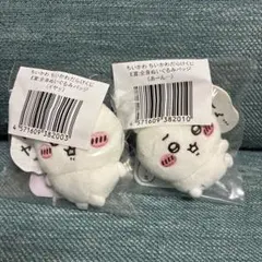 ちいかわだらけくじ E賞 全身ぬいぐるみバッジ 2種セットのサムネイル