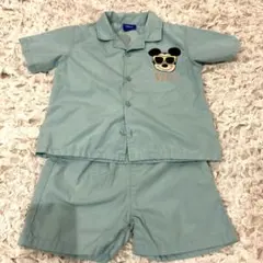 キッズ　半袖　セットアップ　ミッキー　ディズニー　夏　100cm 男の子　水色