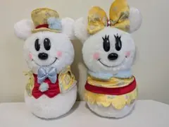 ディズニー30周年　2013年ミッキー・ミニー　雪だるま ぬいぐるみセット