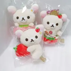 リラックマストア限定 コリラックマ ぬいぐるみ いちご大使 ぶらさげ