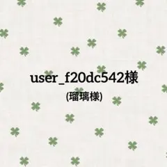 user_f20dc542様(瑠璃様) 専用