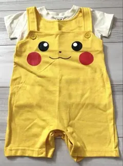 ポケットモンスター ピカチュウ なりきり フェイス サロペット Tシャツ 90のサムネイル