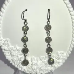 天然ラブラドライト ピアス