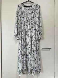 FRAY I.D 花柄 長袖 ロングワンピース