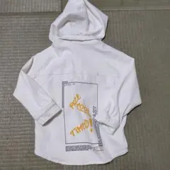 フード付きホワイトデニムジャケット サイズ116