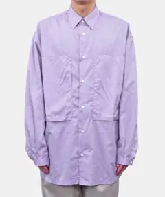 イートウツ　長袖　シャツ　パープル　薄手