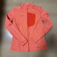 MAMMUT オレンジジャケット フロントポケット付きレディース