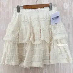 新品未使用しまむらhoneycomb korea×FLCティアードフリルスカート