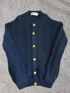 Kerry Woollen Mills ケーブルニット カーディガン 38のサムネイル