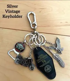 キーホルダー　キーフック　カラビナ　ヴィンテージ　アメカジ　シルバー 古着