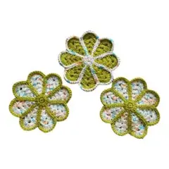 ハンドメイド お花 コースター 小物トレー