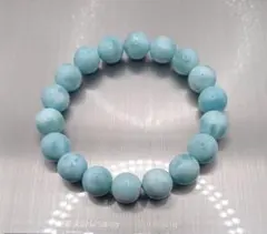 天然ラリマー ブレスレット 約11mm 大玉 ドミニカ産 天然石