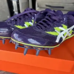 アシックスASICS陸上スパイク 28㎝ピンク蛍光 短距離ハイパー