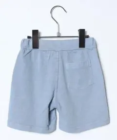製品染めカットハーフパンツ　110 プティマイン　水色　ショートパンツ