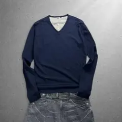 y2k archive navy layered henley tee cboy