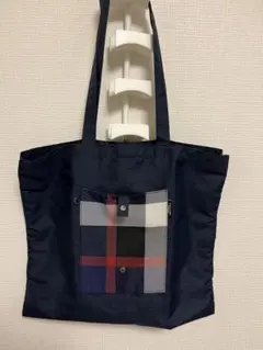 12日迄値下レア物 ブラックレーベル BLACKLABEL エコバッグ ネイビー