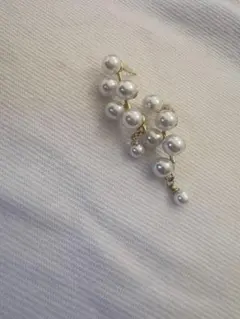 パール ゴールドスタッドピアス