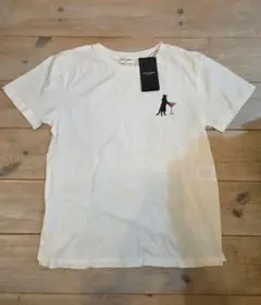 SAINT LAURENT 猫プリント ホワイト Tシャツ Sのサムネイル