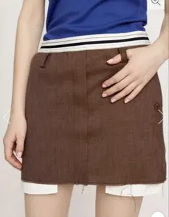 【新品】SLY　DAMAGE LINING ショートスカート　Mサイズ