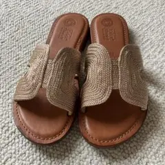 Eder Shoes サンダル ゴールド イタリア製 サイズ38のサムネイル