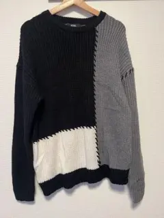 AZUL by MOUSSY パッチワークニット M