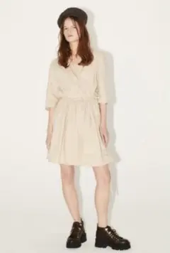 moussy 【M_】GATHER WRAP MINI ドレス　ワンピース