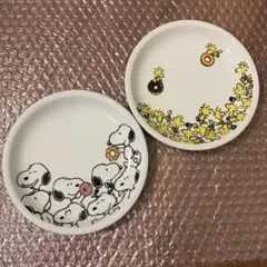 スヌーピー 小皿 2枚セット ミスタードーナツ ミスド ペアプレート 新品未使用