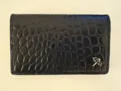 【美品】ArnoldPalmer アーノルドパーマー 名刺入れ ブラッククロコ調のサムネイル