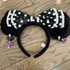 ミニーちゃん　ドットカチューシャ
