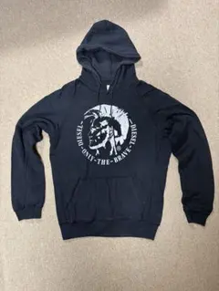 DIESEL ディーゼル モヒカンロゴ パーカー ブラック L