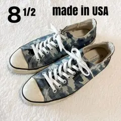 90s コンバース オールスター USA製 8.5 青カモ