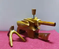 ヘラブナ釣り★極希少材・杜松根弓型万力★竿枕★208一点物 ヘラブナ釣り☆極希少材・杜松根弓型万力☆竿枕☆