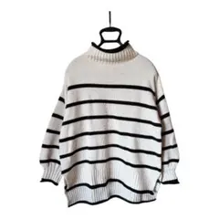 ROSE FARM ボーダーニット タートルネック 美品