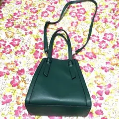 グローバルワークGLOBALWORKダークグリーン ショルダーバッグ2WAY