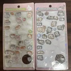 ボンボンドロップシールおすそ分け　マヌルネコ　モルモット＆ウサギ