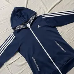 ●アディダス●フルジップパーカー ネイビー M トラックジャケット ジャージ