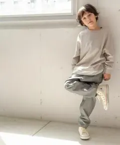 グローバルワーク　GLOBAL WORK　レイヤードロングスリーブTシャツ