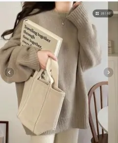 classicalelf 2way オーバーサイズニットカーディガン