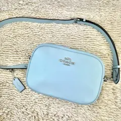 n*y様 【極美品】コーチ　ジェイミー　ショルダーバッグ　ブルー　チャーム