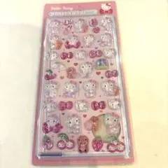 【新品】ボンボンドロップシール　ハローキティ　キティ　立体シール