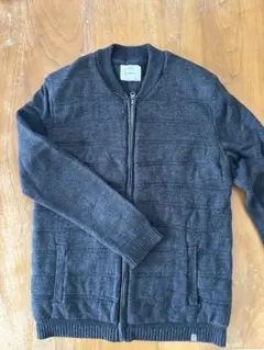 ZARA Knit Tower ダークグレー カーディガン 13-14歳164㎝