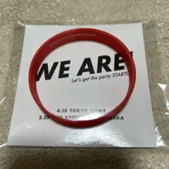 WE ARE! ラバーバンド　赤　新品未使用　STARTO